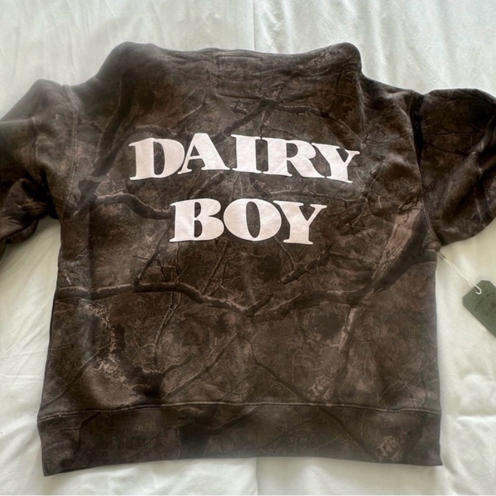 Dairy Boy river camo Sweatshirt- perfect condition